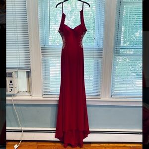 Red/Gold Elegant Dress